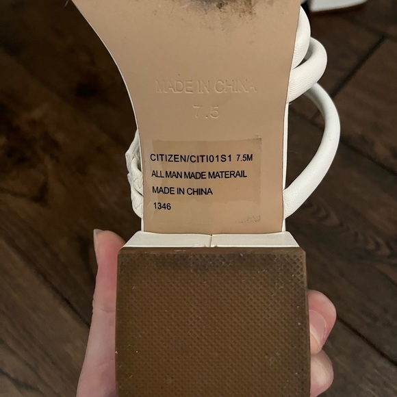 Steve Madden White Wedge Heels - Picture 4 of 5